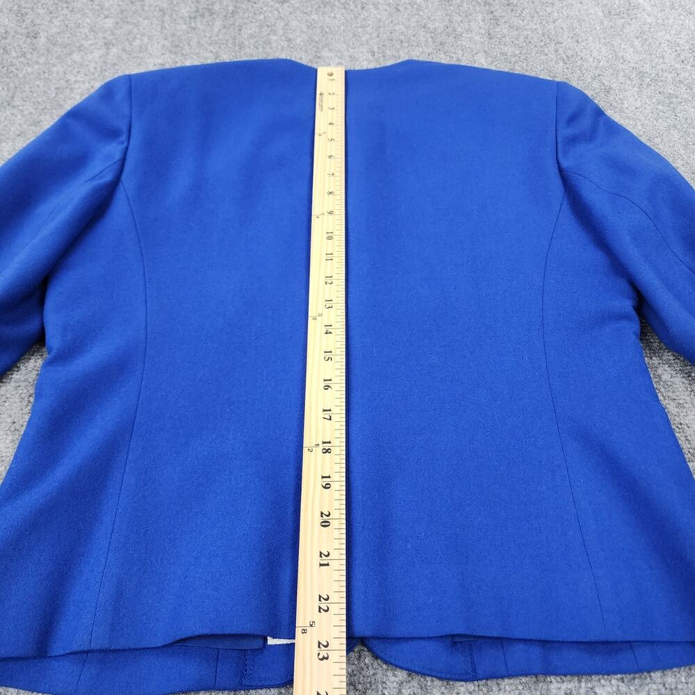 Vintage Pendleton Blazer Womens 10 Blue Wool Gold Crest Button USA Made Jacket - Picture 9 of 16
